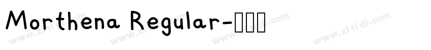 Morthena Regular字体转换